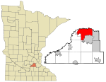 Scott County Minnesota Incorporated and Unincorporated areas Shakopee Highlighted